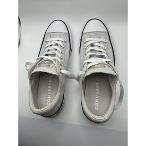 Converse Sneakers All Star Madison SZ 10 Gray/ White Women's Low Top Polka Dot